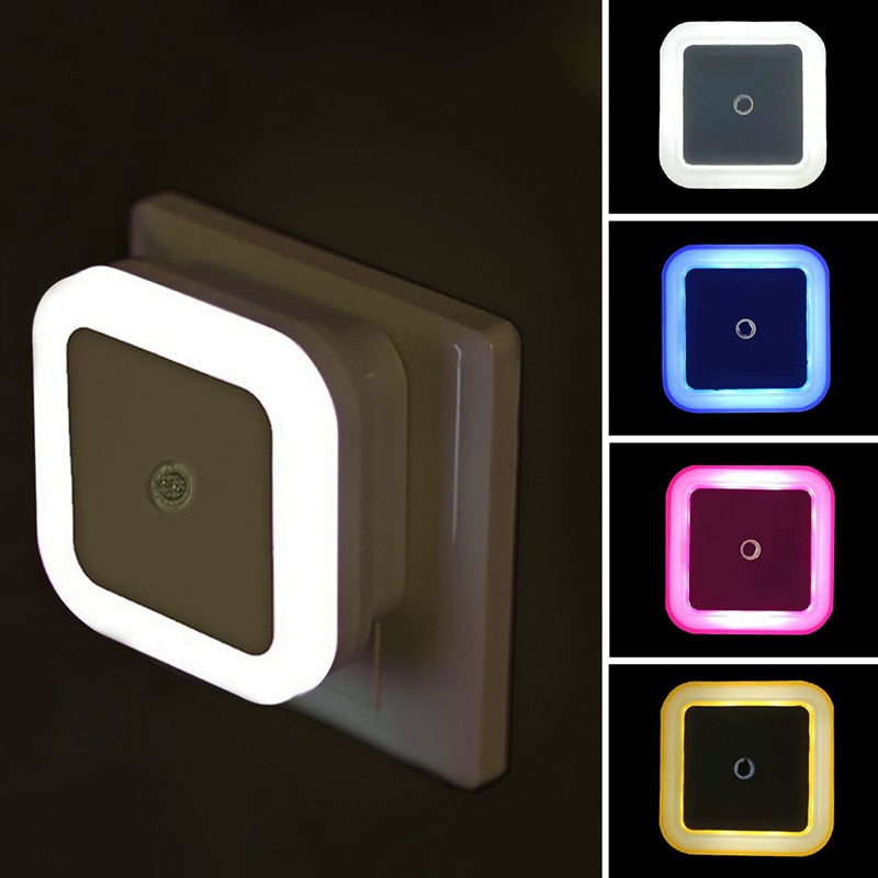 LED Night Light Wireless Motion Sensor Lighting EU US Plug Living Room Bedroom