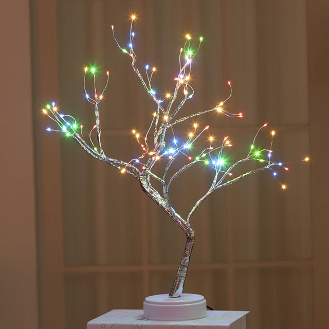 Bonsai Style Night Light Cherry Tree With remote control.