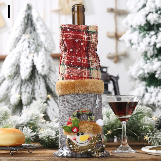 Christmas Wine Bottle Covers Bag