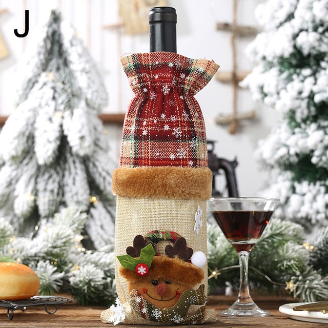 Christmas Wine Bottle Covers Bag