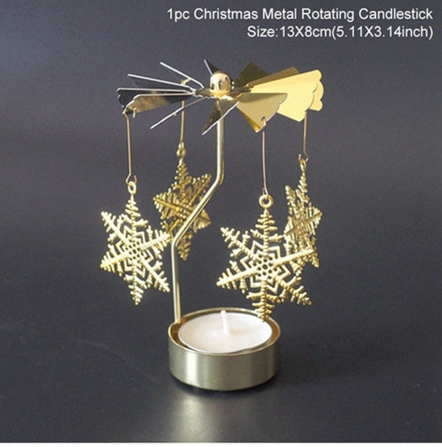 Christmas Rotary Candle Holder