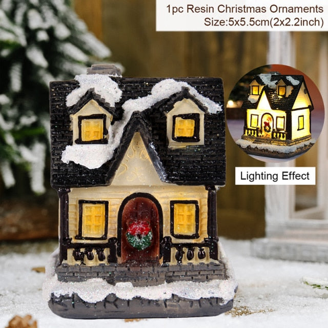 Christmas Snow Light House